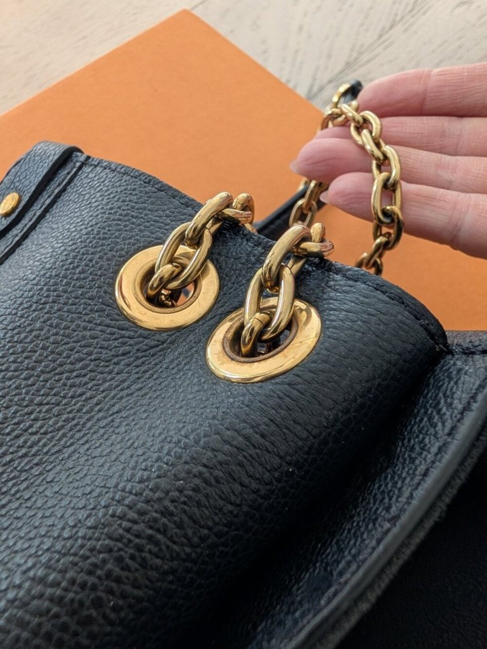 Louis Vuitton Vavin PM Empreinte Black Chain Bag